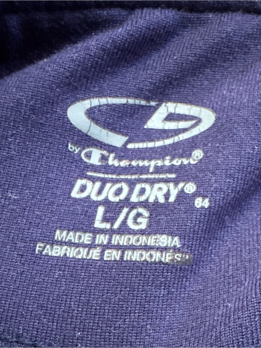 ❤️3/$25 Champion Duo Dry Black Capri Leggings Purple Side Panels Yoga Pants (B10 - Picture 3 of 3